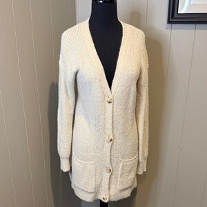 Jessica Simpson Women’s Small Cream Knit Cardigan